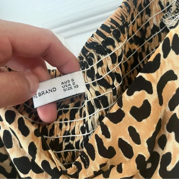 Faithfull the brand Malini Midi Dress Giorgio Animal Size 2 - Picture 4 of 6